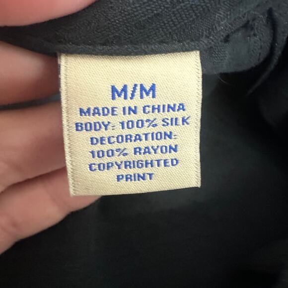 Tommy Bahama locals watering hole silk button shirt men’s size medium vacation - Picture 8 of 9